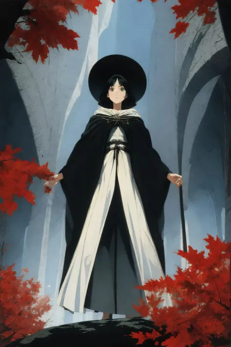 1 woman
witch
cloak
robe
perspective
from below
Eyvind Earle