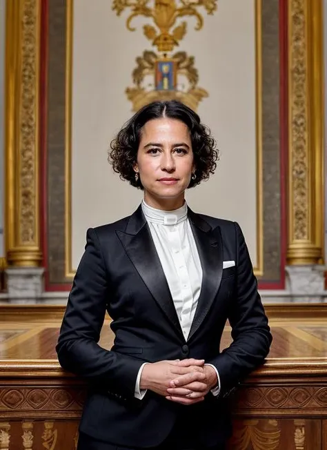 portrait of  sks woman, in Rome, at the Vatican City, style by Flora Borsi, perfect haircut, Tuxedo jacket and tailored trousers, by Andreas Gursky, epic character composition, 
<lora:locon_perfecteyes_v1_from_v1_64_32:0.25>, perfecteyes
<lora:locon_perfec...