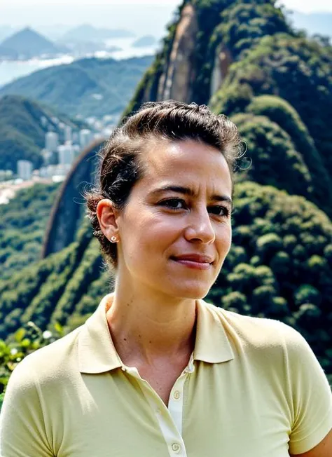 portrait of  sks woman, in Rio de Janeiro, at the Sugarloaf Mountain, style by Flora Borsi, perfect haircut, Polo shirt and khaki shorts, by Annie Leibovitz, epic character composition, 
<lora:locon_perfecteyes_v1_from_v1_64_32:0.25>, perfecteyes
<lora:loc...