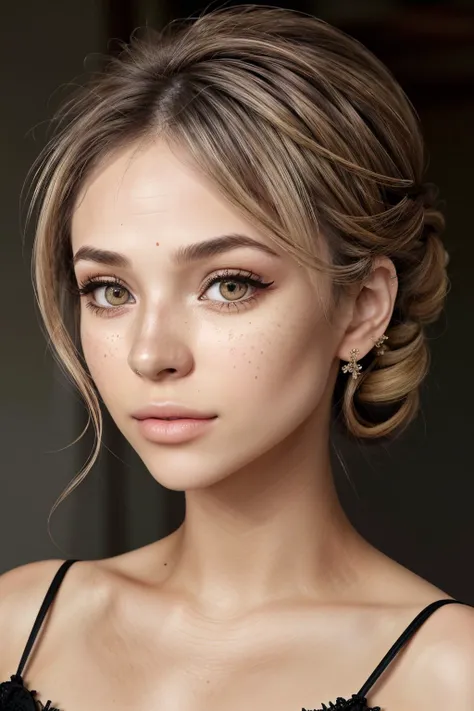 <lora:NatalieLevin_v1:1> NatalieLevin, focus on eyes, close up on face, hair styled textured updo hair