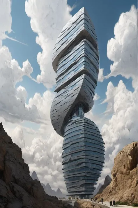 , <lora:sdxl_mythicalclouds:0.8> mythical clouds,, Office Buildings, Conglomerate stone,
science fiction, building, architecture
science fiction, building, architecture