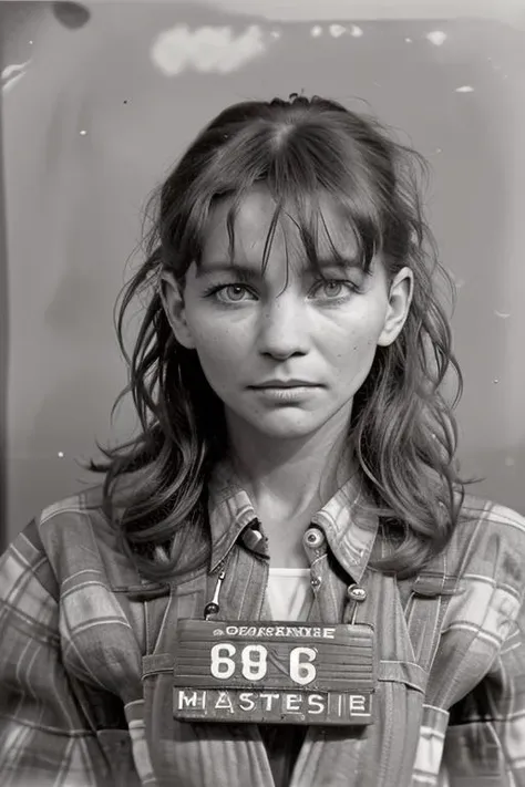 a black and white photo of a woman holding a mug