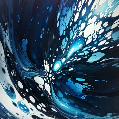 (masterpiece, top quality, best quality, official art, beautiful and aesthetic:1.2), acrylicpourpainting blue, black, white <lora:AcrylicPourPainting:1.0>