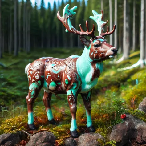 a noc-mntch reindeer, <lora:noc-mntch:1>