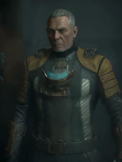 photorealistic photo of a grandad dressed in bbuk armor <lora:deadspace-000006:0.9>looking at the viewer, smooth skin, highly detailed, highly detailed, accurate, realistic