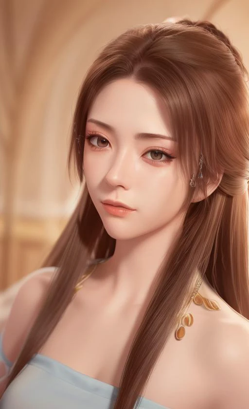 nangongwan,((best quality)), ((masterpiece)), ((realistic)), (detailed), portrait, close up, young female fantasy mage, highly detailed skin, looking at the viewer, stunning gradient colors, no watermark signature, detailed background, insanely detailed, ,...