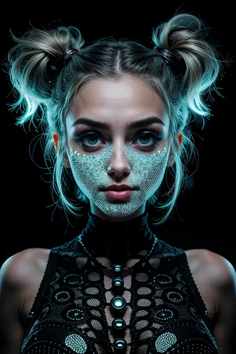 modelshoot style, (extremely detailed 8k wallpaper), a medium shot photo of a cute Norwegian girl in a neon-lit metropolis, perfect face, perfect body, (slim_body:1.3), plump lips, big eyes, big eyelashes, symmetrical eye,  key light reflecting in eyes, hi...