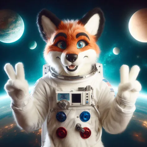 furry astronaut