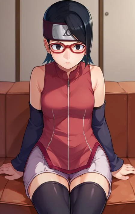 Sarada Uchiha - Naruto - 2 Outfits SDXL LORA PONY