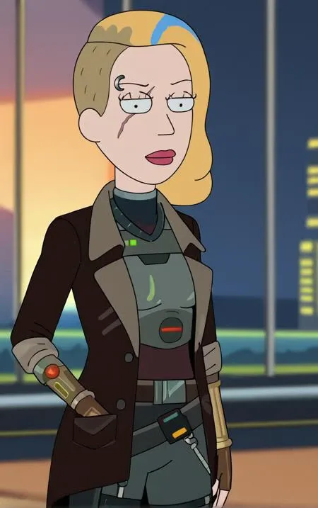 Space Beth - Rick and Morty - 4 Attires