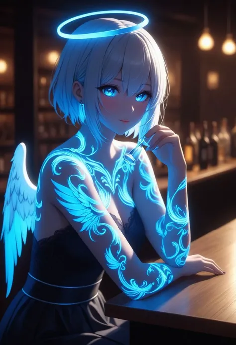 Glowing Tattoo Anime SDXL