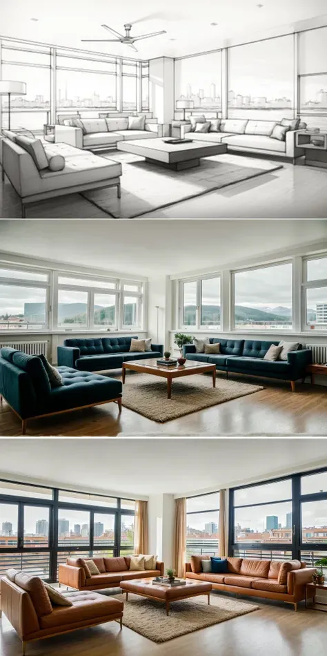 Ein Klick - Zeichnen zu 3D realistischer Darstellung