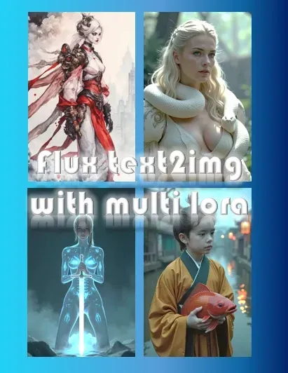 Flux text2img Loraと