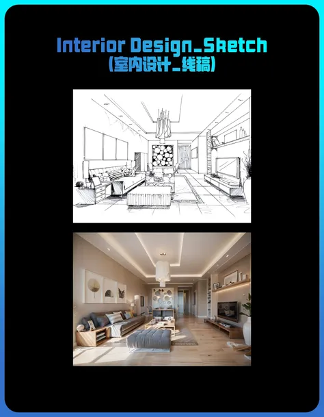 Interior Design_Sketch(室内设计_线稿)