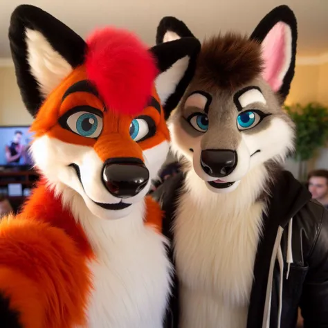 Wolf and fox 
