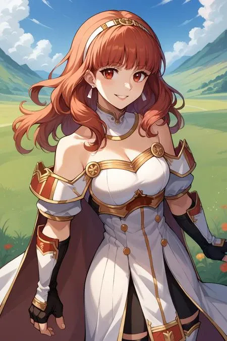 Celica Fire Emblem Echoes Shadows of Valentia SDXL LoRA  6 Outfits Pony Diffusion