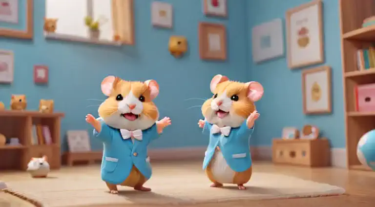 (hamster幼稚園),(dance),踊るhamster:chibi,kindergarteners,a smile,kindergarten background,,childs room,​masterpiece,top-quality,fluff...