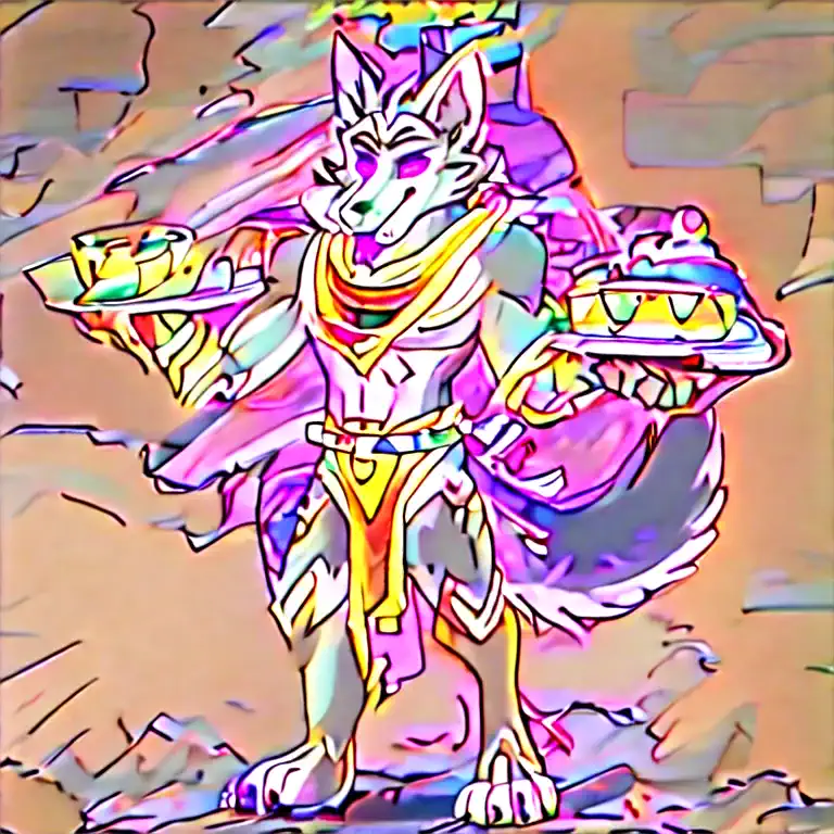 (masterpiece, best quality:1.2), vortex hellhound, wolf, furry, helluva boss, hypnotized with glowing purple eyes, tongue out, t...