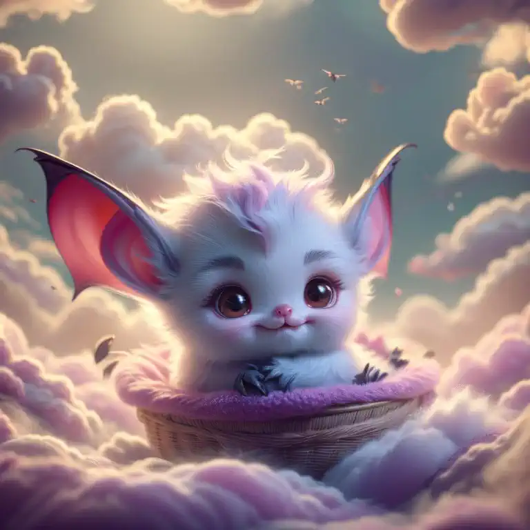 Smiling baby bat