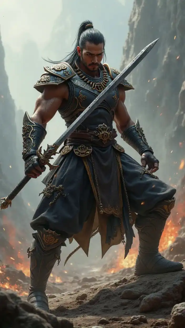 Amazing  fighter  with sord