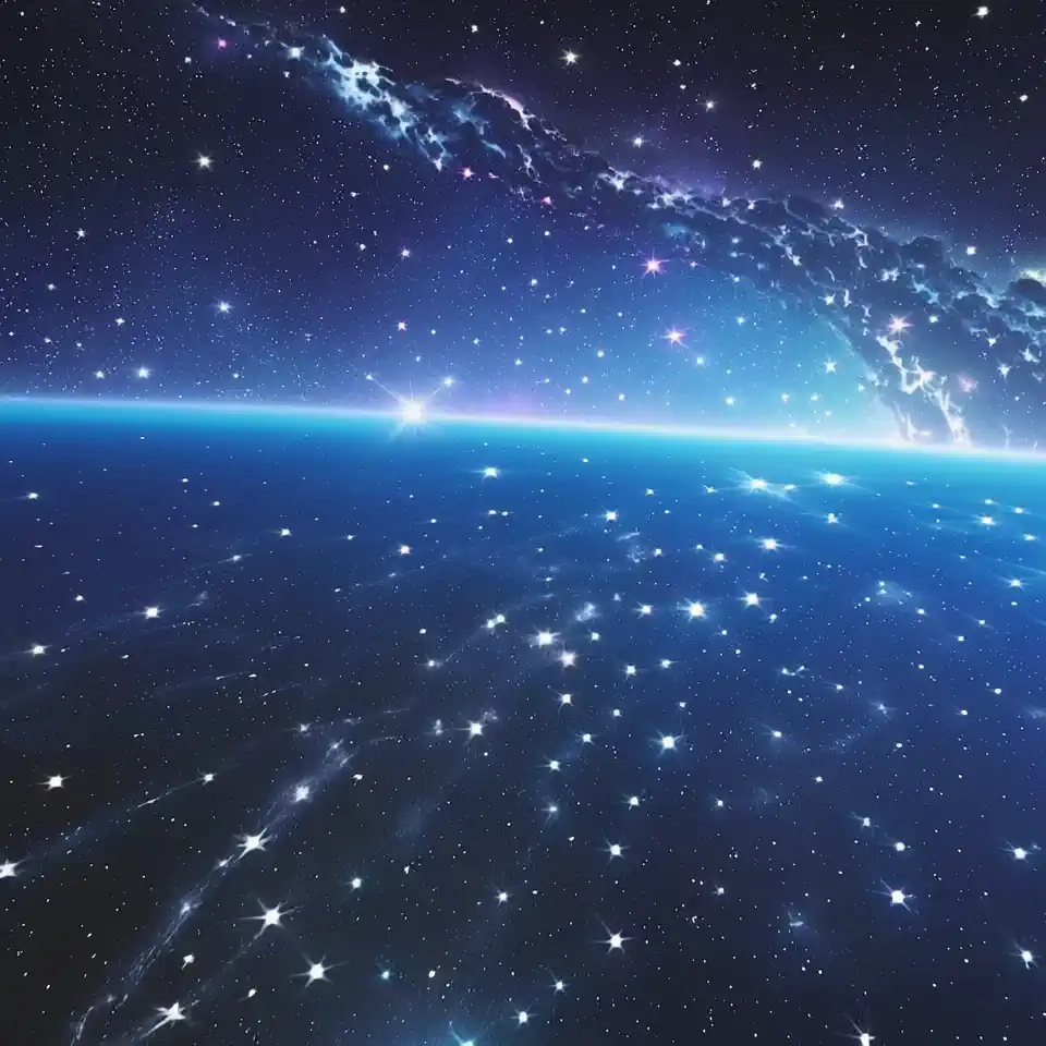 Computer galaxy universe infinite stars outside the Computer world