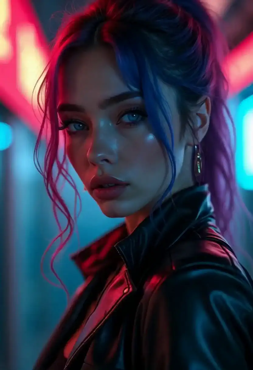 Multicolor Cyberpunk Muse