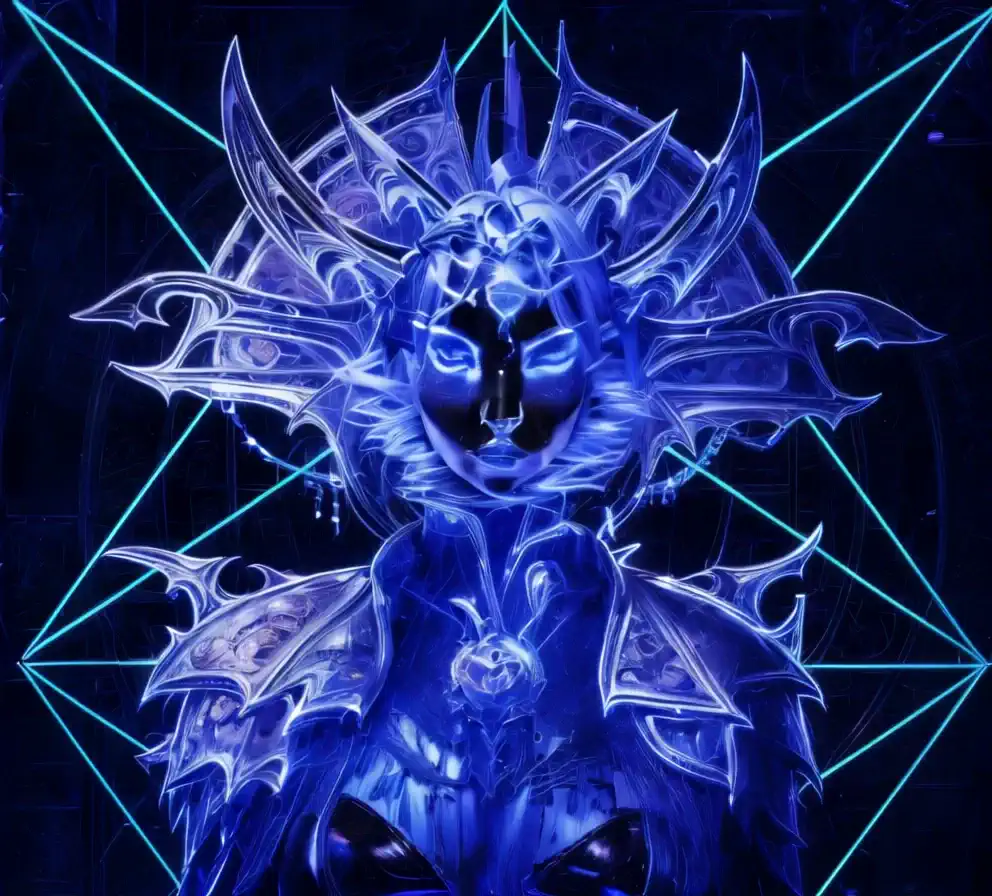 The blue ghost of the Lady of Pain.