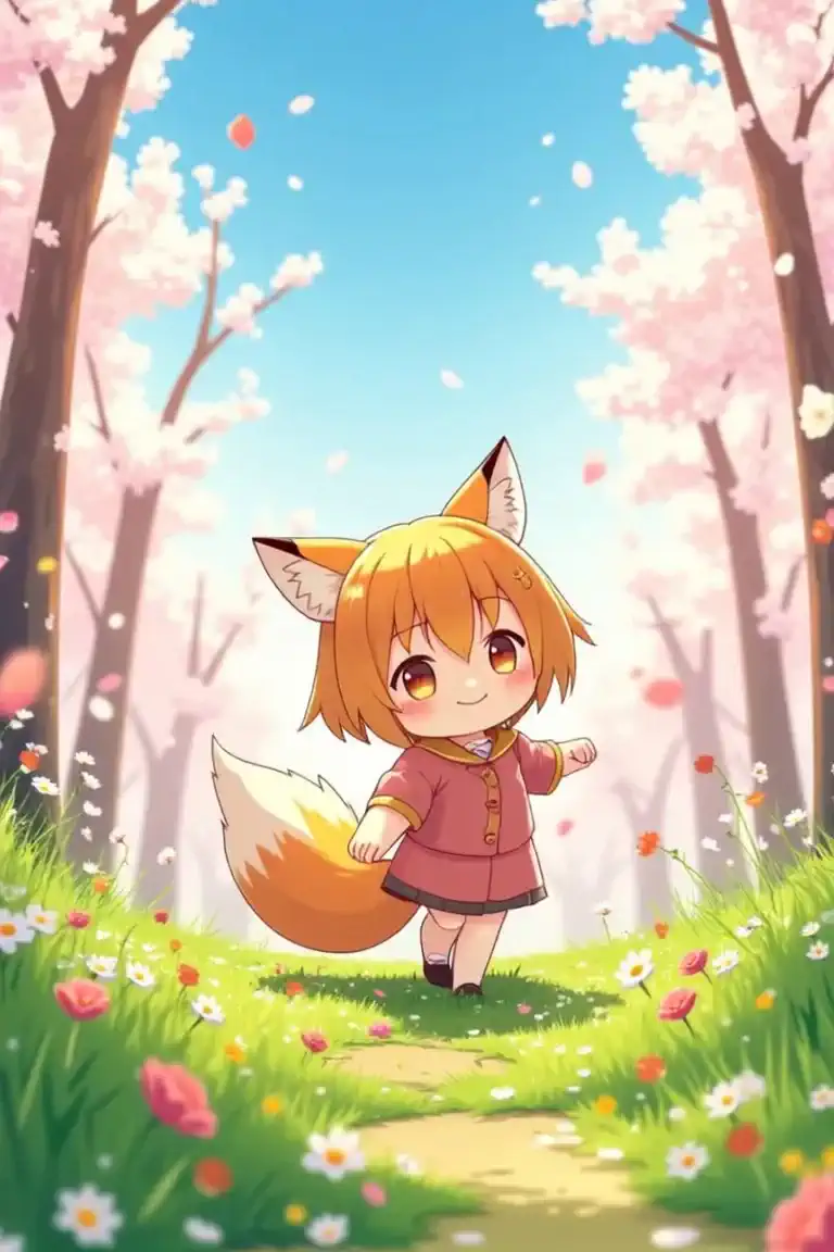 春休みの子ぎつね