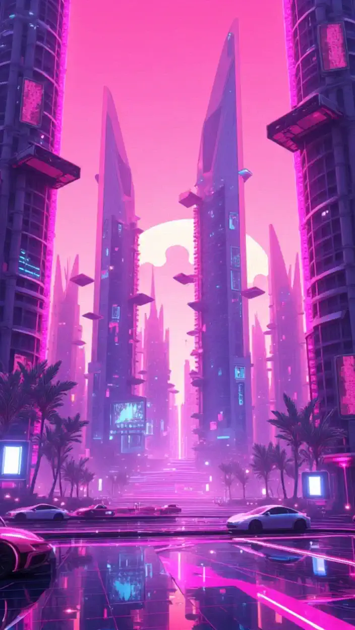 A futuristic city