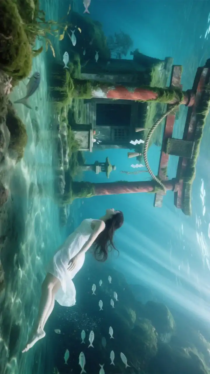 「水の空を、ただ上へ」