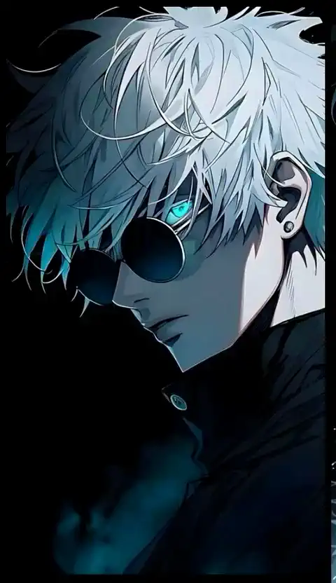 The man with silver hair performs a dynamic twirl, causing his coat to billow and swirl around him in the dark.