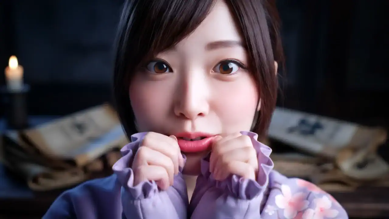 うっかり者のくノ一 × 書庫でこっそりASMR（忍んで！）