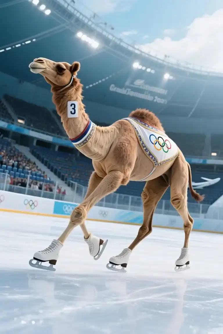 Olympic miracle on ice🐫❄️