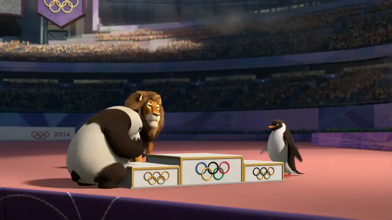 AI Animal Olympics: Podium scene
