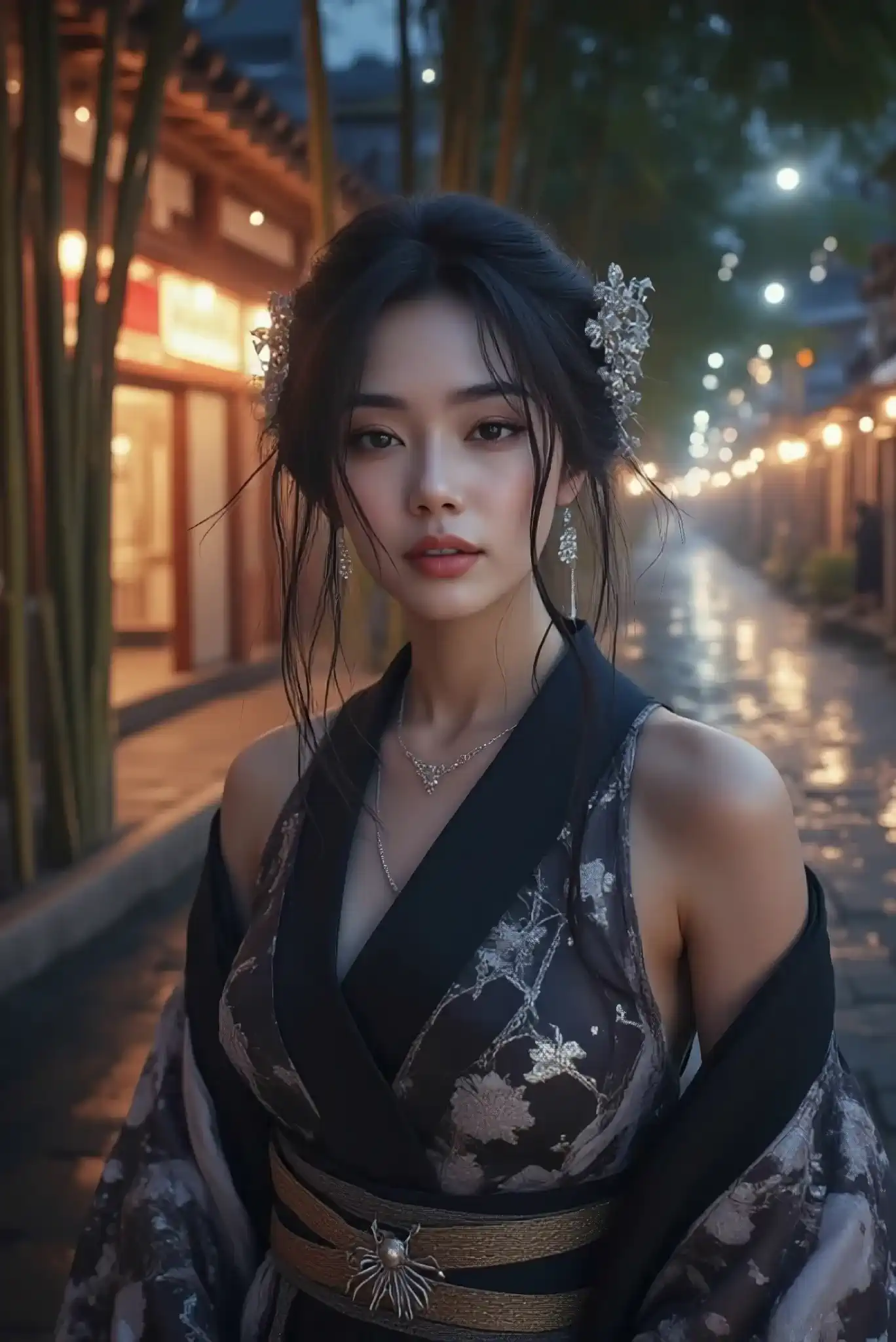 Walking through the nostalgic streets