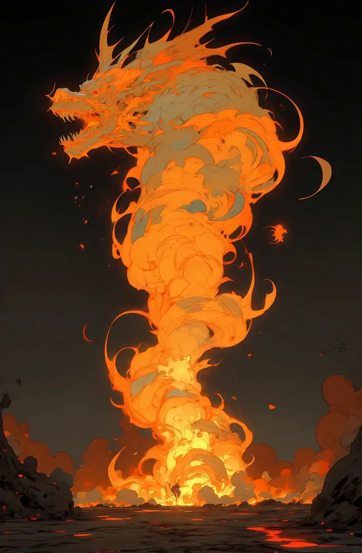 She Who Emerges from Flame