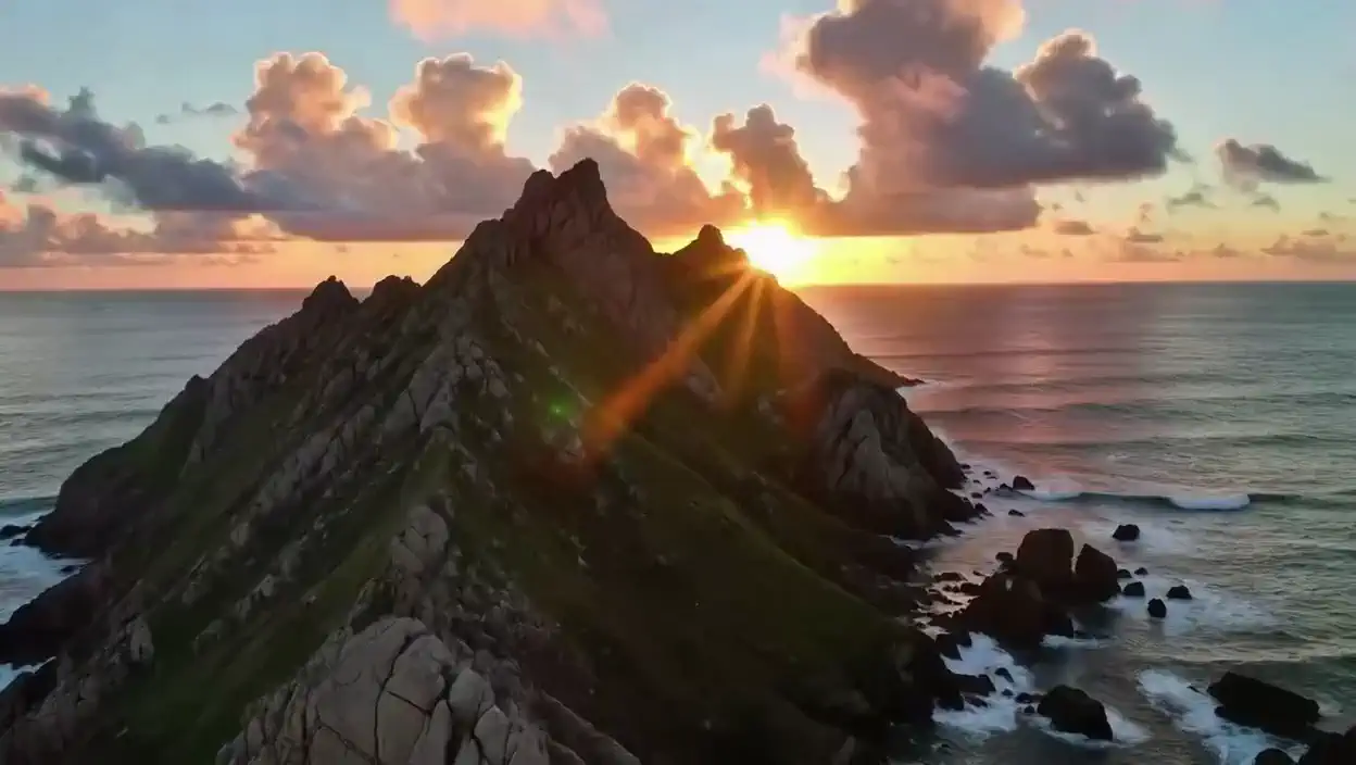 Ocean in sunrise