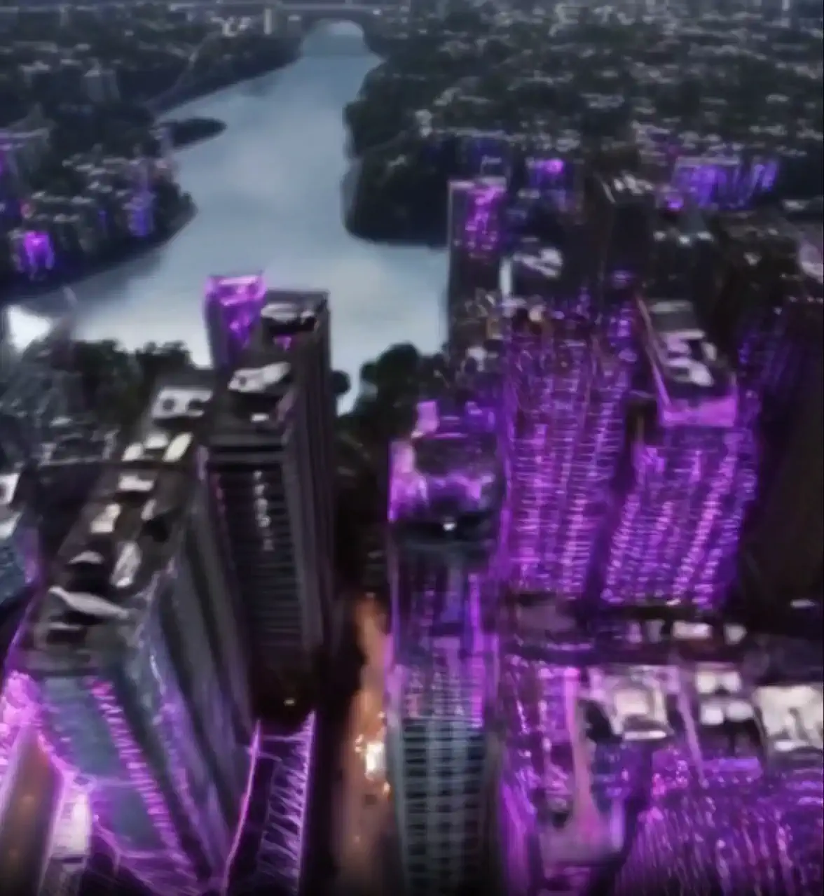 Cidade Futurista Vídeo AI