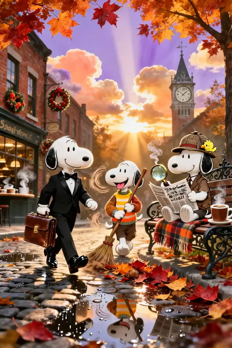 Осенние приключения Снупи! 🍂🐶