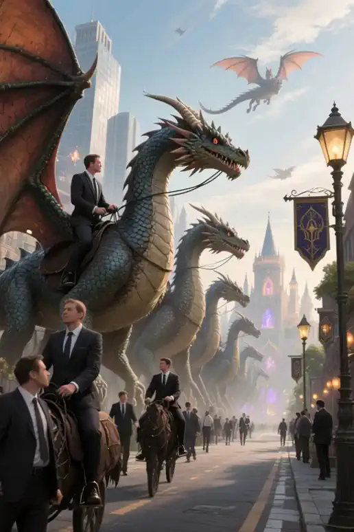 ドラゴン通勤、夢か現実か！？🐉💼