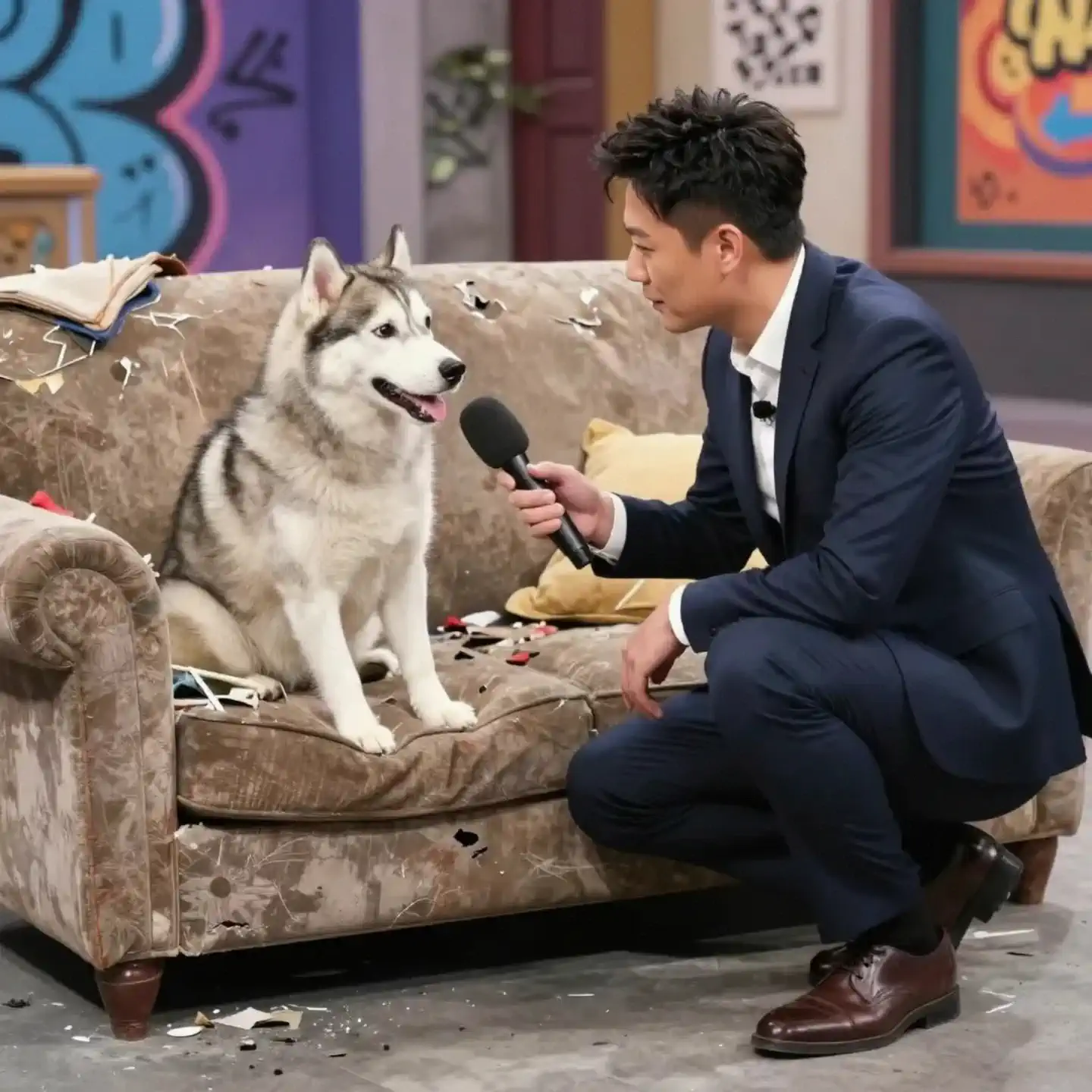 Husky Interview: Why Do You Destroy the Sofa ? 😂