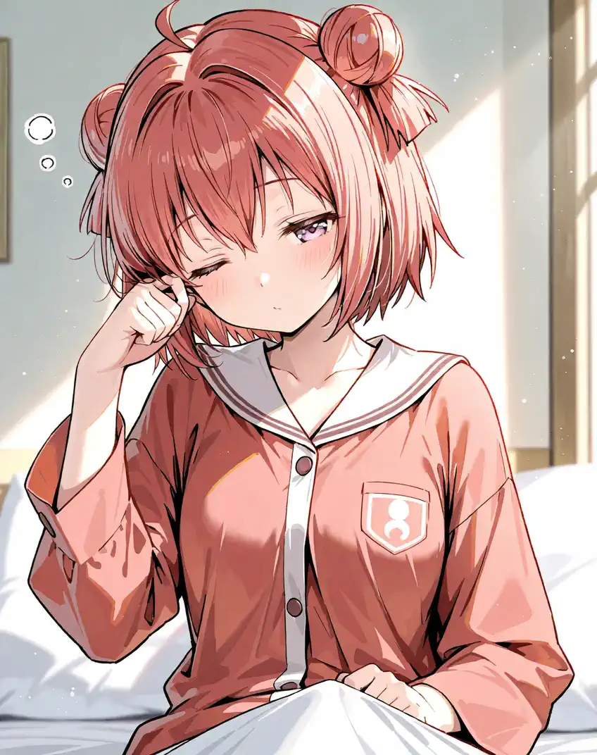 おはよ〜！まだ眠いよぉ…😴