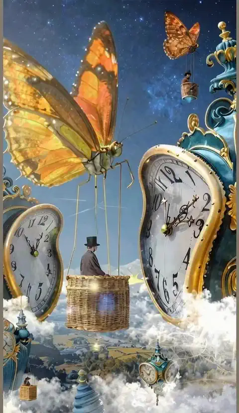 Viagem no tempo com borboletas! 🦋🕰️