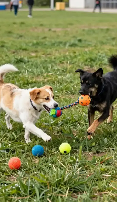 Hora da brincadeira! 🐶🎾