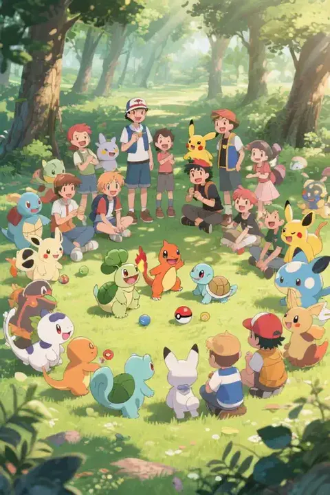 ポケモン、世代を超えて大集合