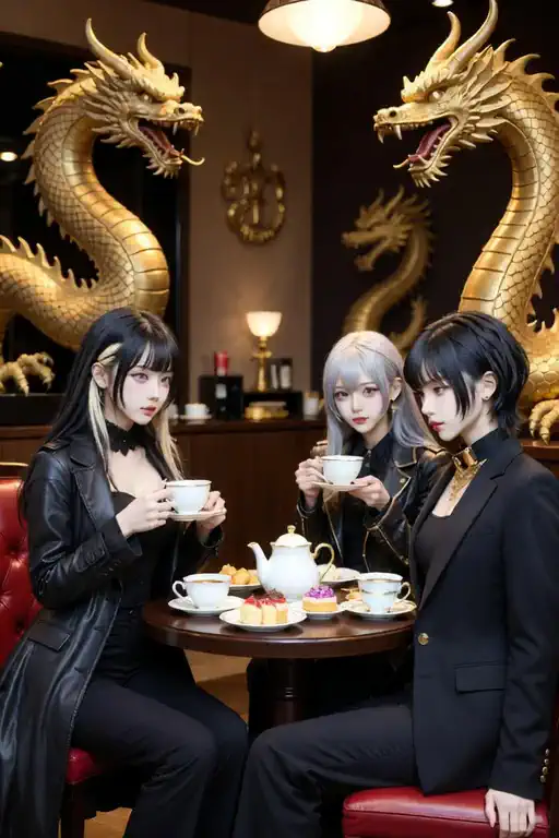 🐉 龍と美少女たちのティータイム ☕