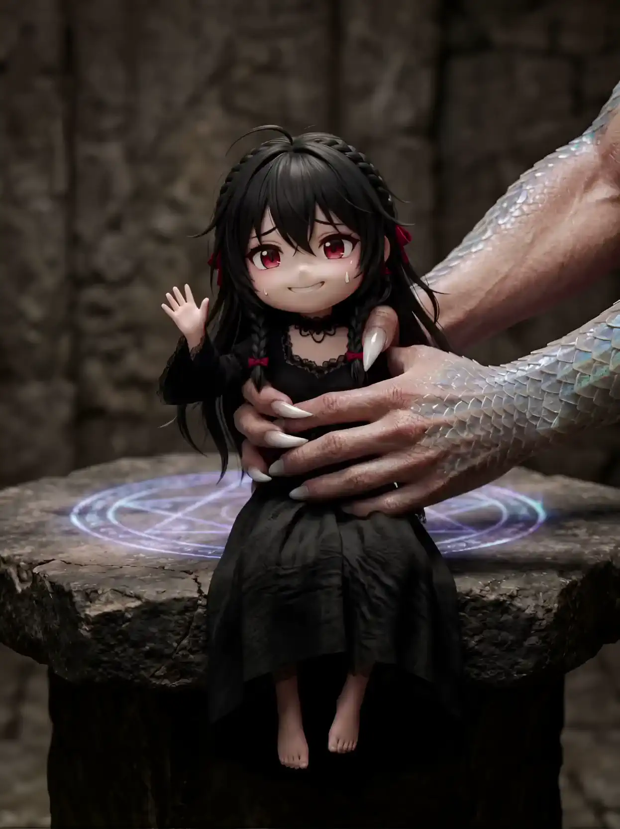 ちび魔女をお持ち帰りするアイツ