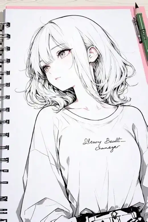 画中の美人