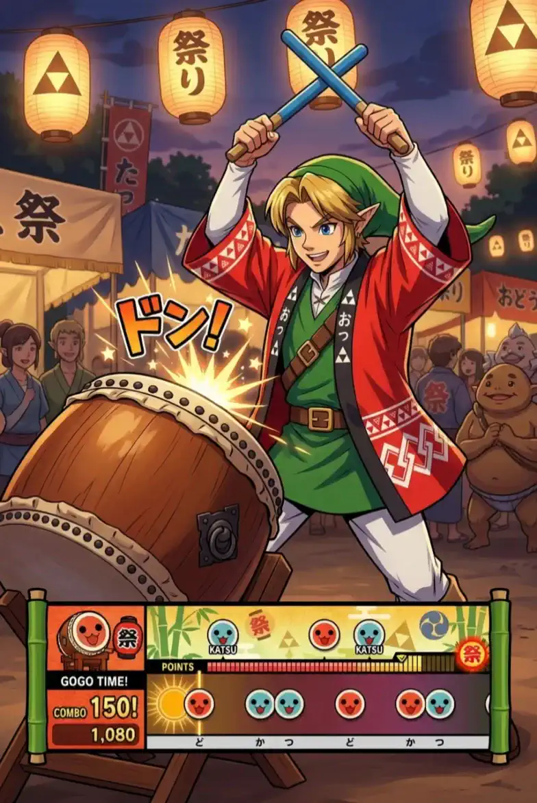 Link's Taiko Beat Challenge - The Hero of Rhythm