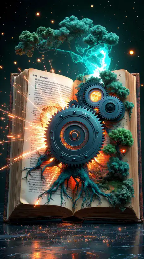 Magic bursts from this old book! ✨